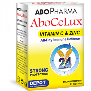 ABOCELUX VIT C 400 MG + CINK DEPO A 30