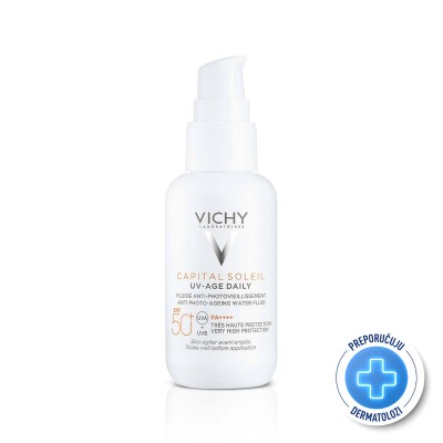 VICHY CAPITAL SOLEIL UV-AGE DAILY FLUID PROTIV ZNAKOVA FOTOSTARENJA SPF50+ 4857