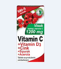 BILJNI SUPLEMENT C VITAMIN+D3+ZN+ACEROLA 105 TBL