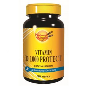 NATURAL WEALTH VITAMIN D 1000MG KAPSULE A50