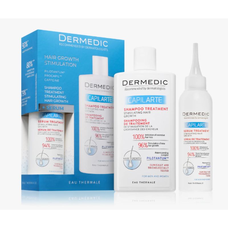 DERMEDIC CAPILARTE SET / ŠAMPON ZA STIMULACIJU RASTA KOSE 300 ML + SERUM TRETMAN ZA STIMULACIJU RASTA KOSE 150 ML