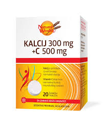 NATURAL WE.KALCIJ300 MG+C-500 MG ŠUMEĆI