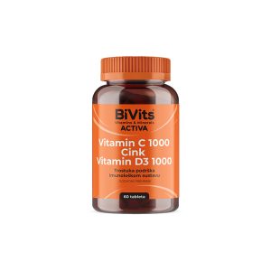 BIVITIS Vitamin C 1000 i Cink i Vitamin D3 TBL A60