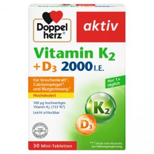 DH AKTIV VITAMIN K2 + D3 2000 IU TBL A 30