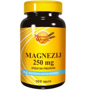 NATURAL WEALTH MAGNEZIJ 250MG TABLETE A100