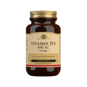 SOLGAR VITAMIN D 400IU CAPS. A100
