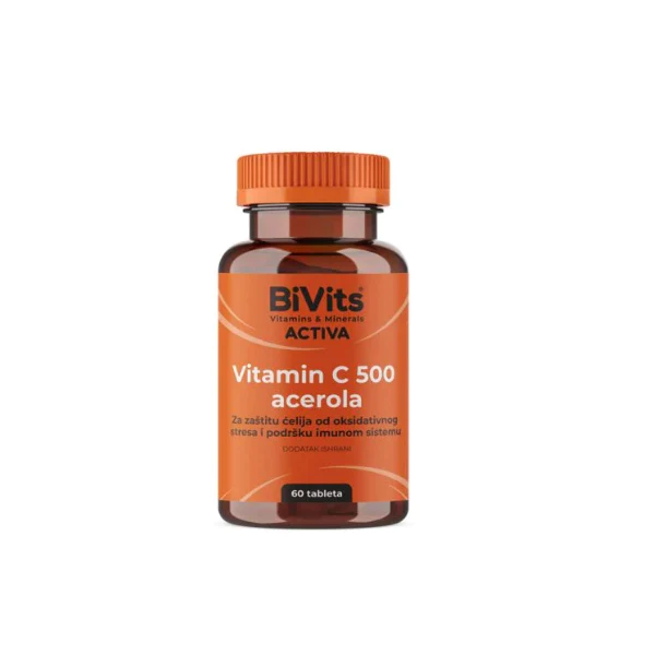 BIVITIS Vitamin C 500 i acerola TBL A60