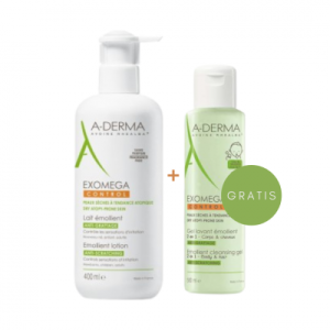 ADERMA PROMO EXOMEGA MLIJEKO 400 ML + GEL